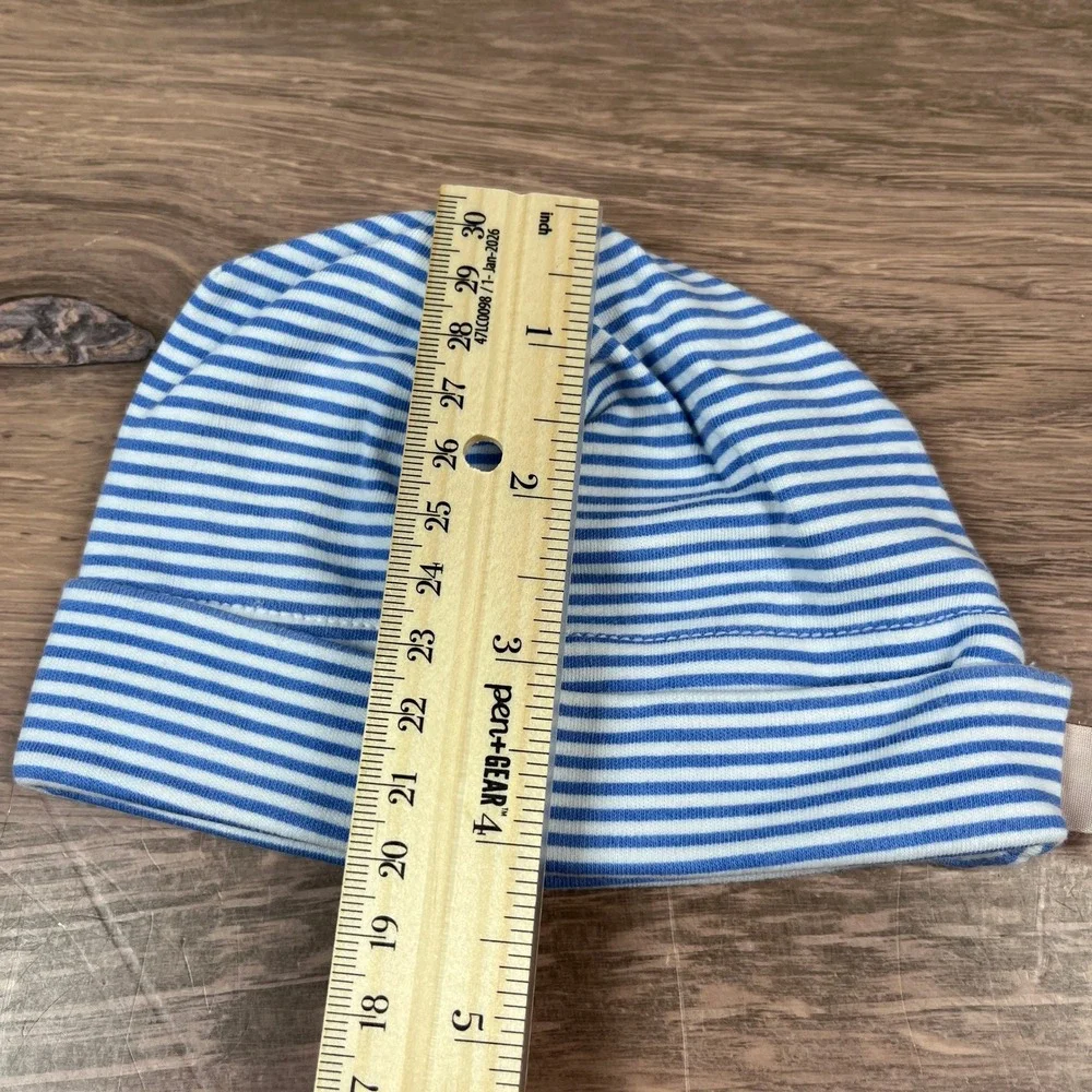 Zutano Gerber Baby Grand Beanie Set Baby 0-6M Multi Color Striped Cotton Hats